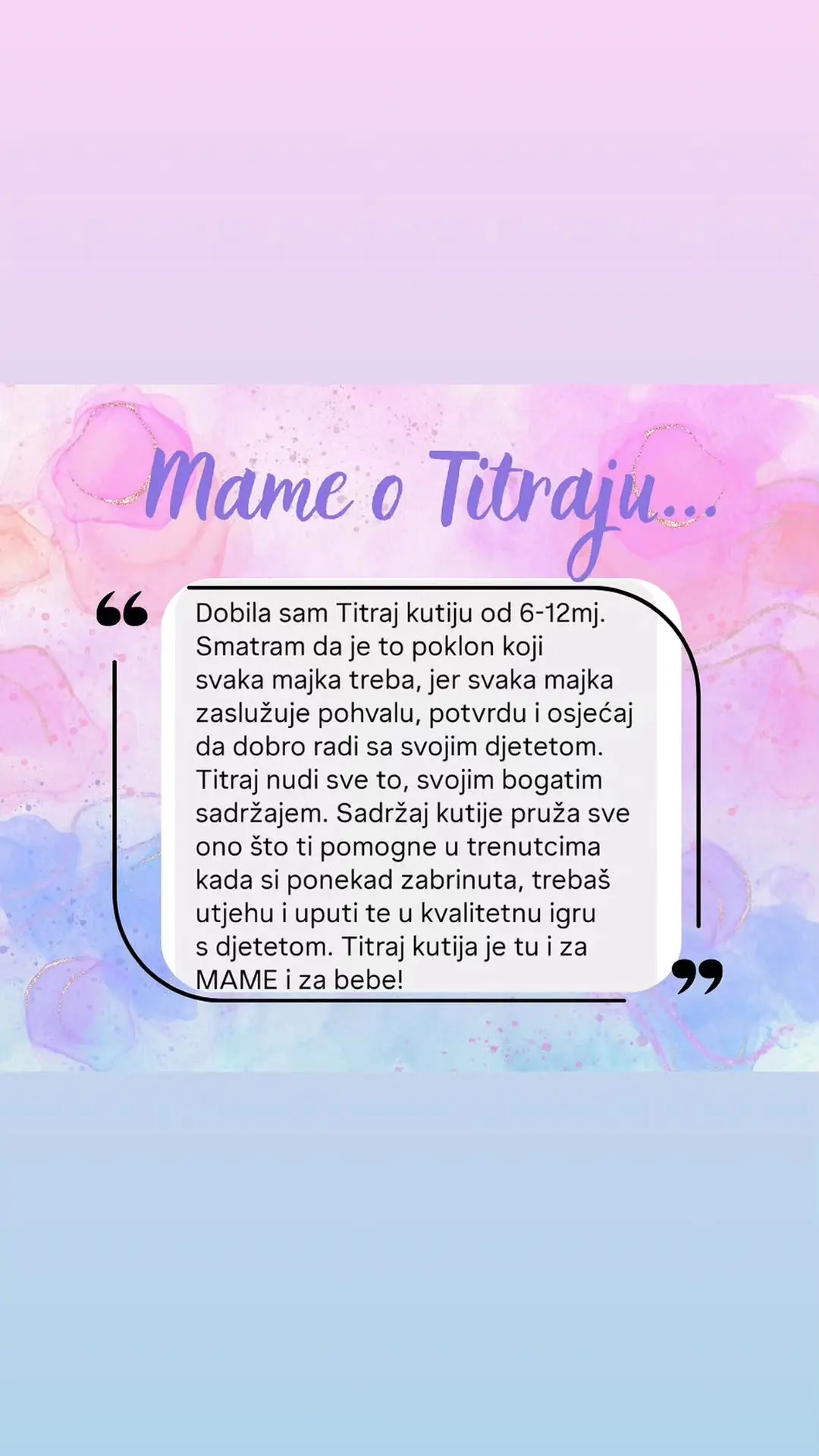 Instagram dojam o Titraju 2