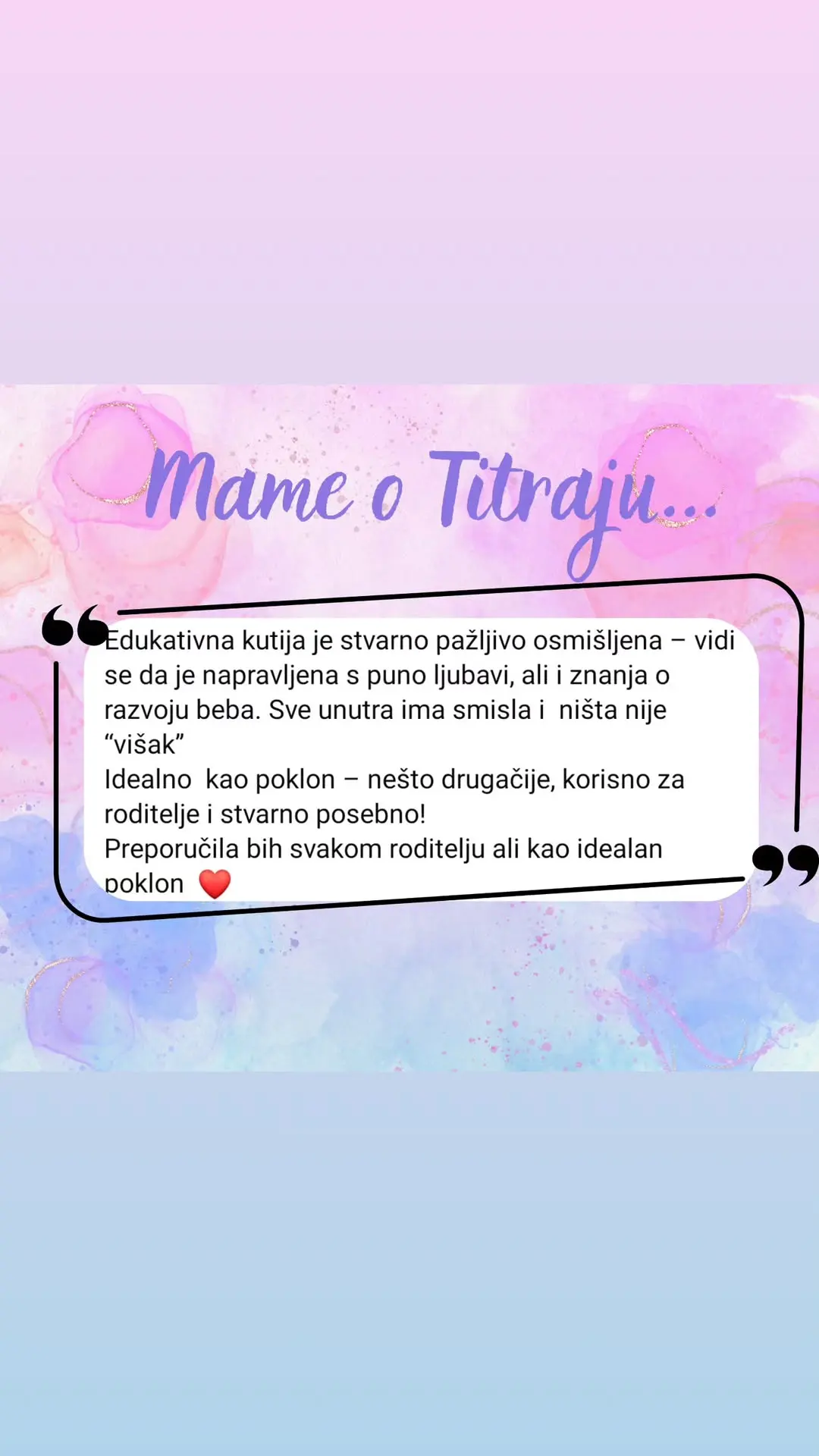 Instagram dojam o Titraju 1