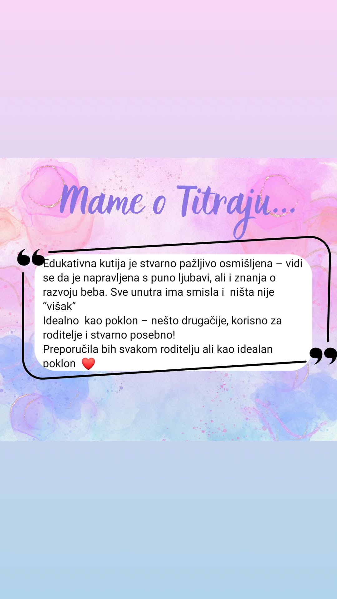 Instagram dojam o Titraju 1